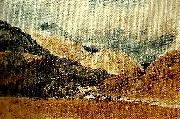 Thomas Girtin near beddgelert oil on canvas
